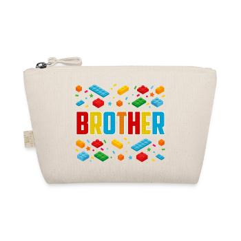 Brother Brick Builder Creative Family Block Lover - Organic Pouch - nature - Front