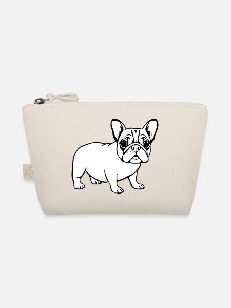 französische Bulldogge Hunde T-shirt Geschenk - Bio-Täschchen - Natur