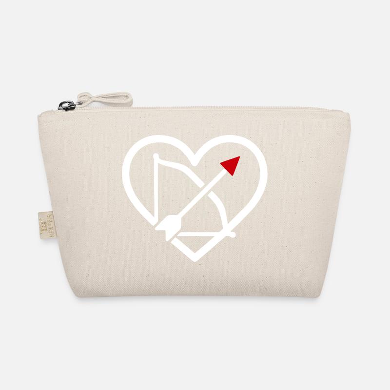 Bogenschießen Herz Pfeil Pfeil Sport Geschenk Bio-Täschchen