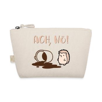 Coffee Mood Day Hedgehog - Organic Pouch - nature - Front
