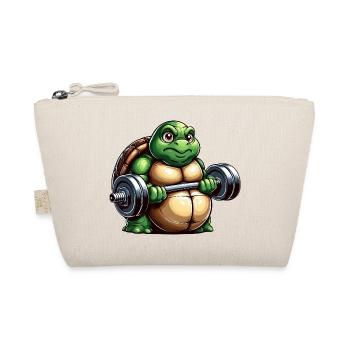 Grim Turtle Dumbbell Training Workout - Organic Pouch - nature - Front