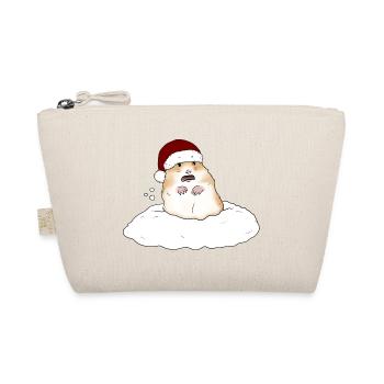Christmas hamster in the snow - Organic Pouch - nature - Front