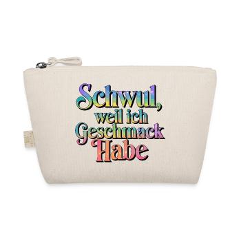 Gay parce que j’ai le goût de la fierté arc-en-ciel - Trousse biologique - nature - Devant