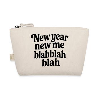 Neujahr New Me Blah – Lustige, sarkastische Schwarze - Bio-Täschchen - Natur - Vorne