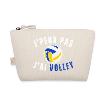 Ich kann nicht, ich habe Volley-Humor-Geschenk - Bio-Täschchen - Natur - Vorne