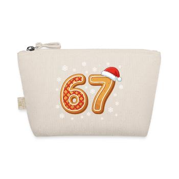 67 Noël Drôle de Noël Gingerbread 6 7 Mème du Père Noël - Trousse biologique - nature - Devant