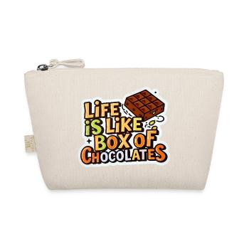 Life Is Like a Box of Chocolates - Bio-Täschchen - Natur - Vorne