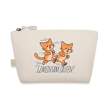 Run together! Cute Cats Running Team! - Organic Pouch - nature - Front