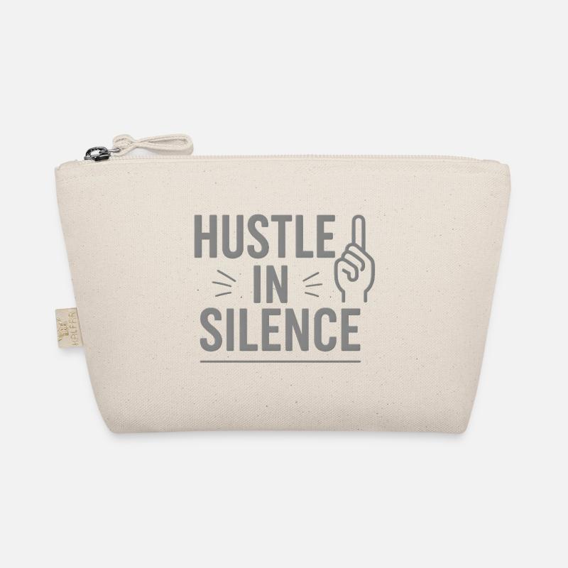 Hustle in Silence Icon Tee Organic Pouch