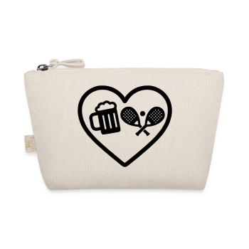 Heart Padel Bier - Bio-Täschchen - Natur - Vorne