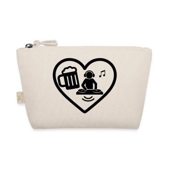 Heart DJ Beer - Trousse biologique - nature - Devant