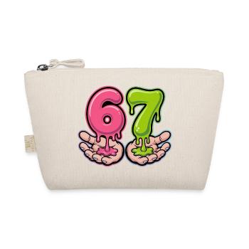 67 - T-shirt Funny Six Seven - Trousse biologique - nature - Devant