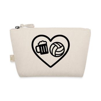 Bière de volley-ball au cœur - Trousse biologique - nature - Devant
