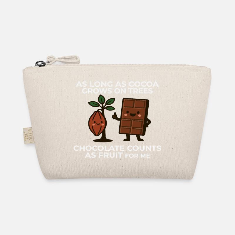 Chocolate is fruit – cocoa humor saying Organic Pouch