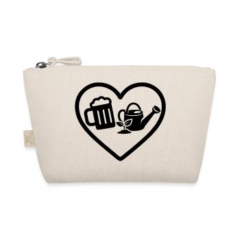 Heart Beer Gardening Humor - Organic Pouch - nature - Front