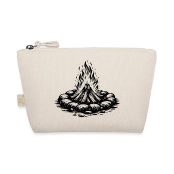 Lagerfeuer Symbol Brennholz - Bio-Täschchen - Natur - Vorne