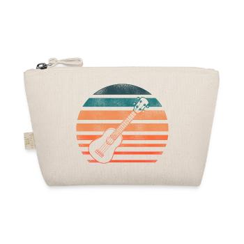 Hawaiian Ukulele Uke Retro Vintage - Organic Pouch - nature - Front
