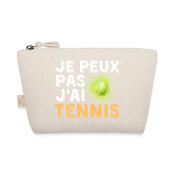 Graphic Original I Can't I Tennis - Organic Pouch - nature - Front