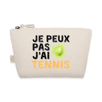Graphic Original I Can't I Tennis - Organic Pouch - nature - Front
