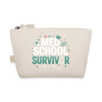 Med School Survivor - Organic Pouch - nature - Front