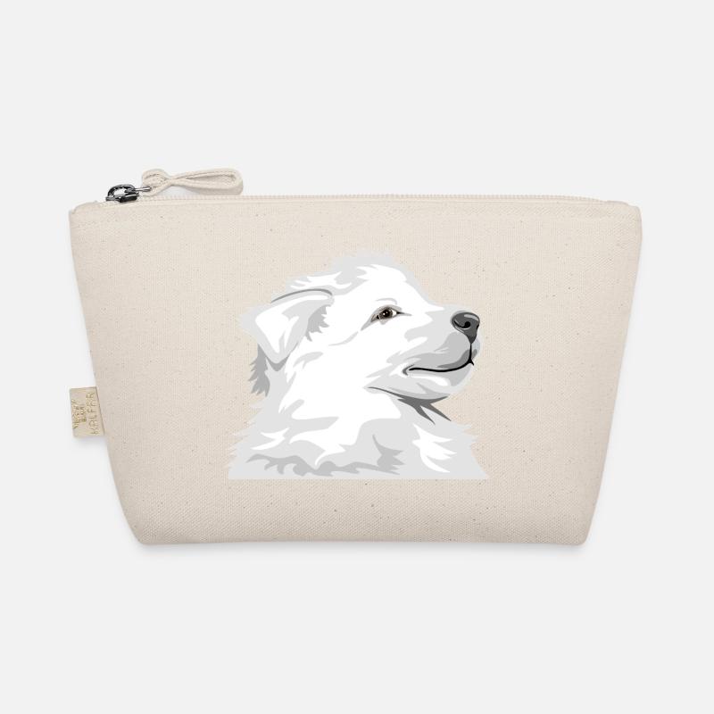 White puppy dog Organic Pouch