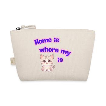 Home is where my cat is - Organic Pouch - nature - Front