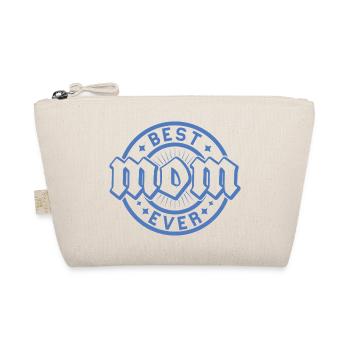 Best Ever blue badge design - Organic Pouch - nature - Front