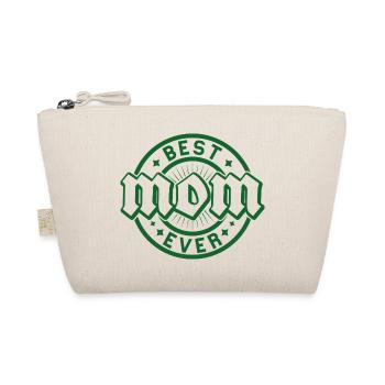 Best ever badge badge - Organic Pouch - nature - Front