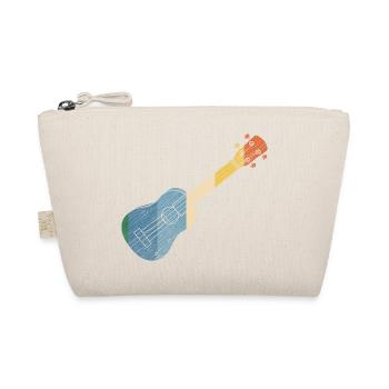 Hawaiian Ukulele Uke Retro Vintage - Organic Pouch - nature - Front