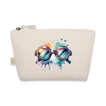 Colorful round swimming goggles Splash Design - Organic Pouch - nature - Front