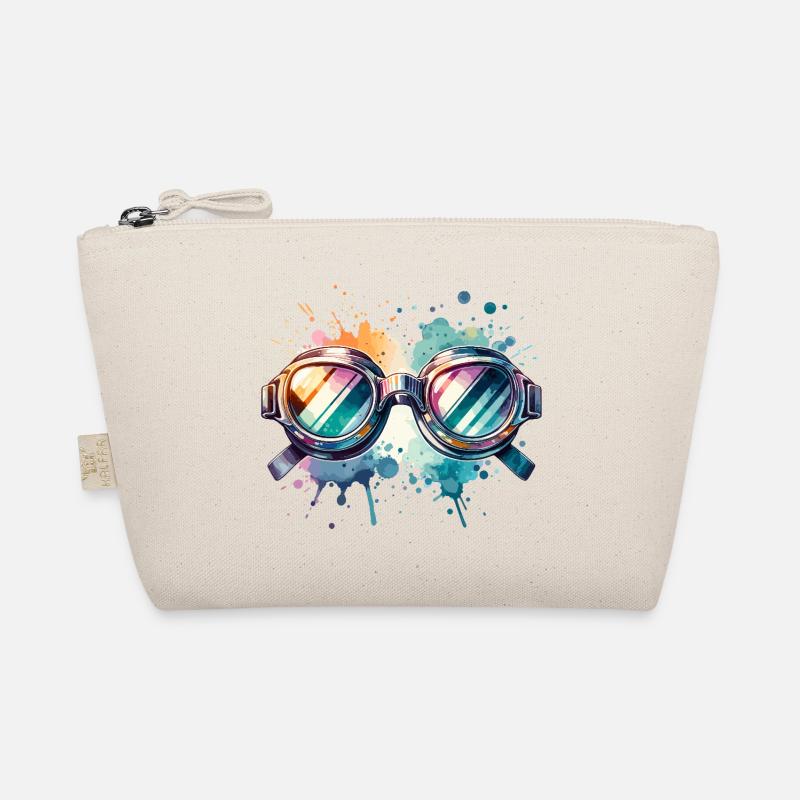Lunettes de nage rondes colorées Design Splash Trousse biologique