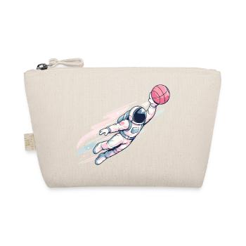 Astronaut Basketball Space Dunk Design - Organic Pouch - nature - Front