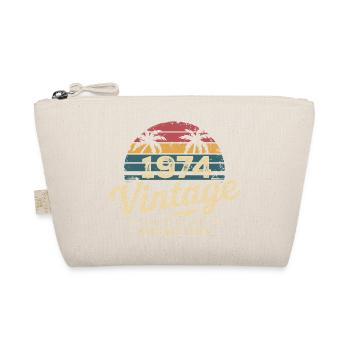 Awesome Since 1974 1974 Birthday Gift - Organic Pouch - nature - Front