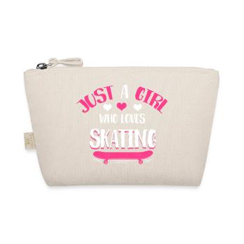 Juste une fille qui aime patiner - Trousse biologique - nature - Devant