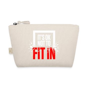 It's Ok Not To Fit In Individuality Motivation - Organic Pouch - nature - Front