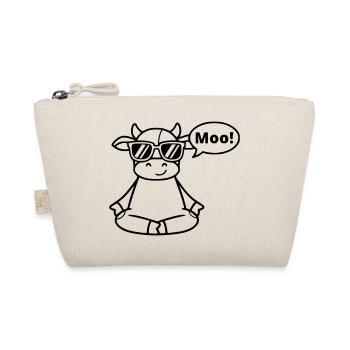 Yoga Vache Méditation Moo Vecteur de bande dessinée - Trousse biologique - nature - Devant