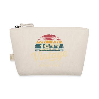 Awesome Since 1977 1977 Birthday Gift - Organic Pouch - nature - Front