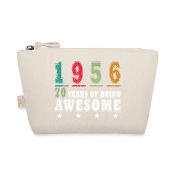 Limited edition 1956 - Geschenk 70. Geburtstag - Bio-Täschchen - Natur - Vorne