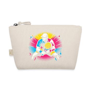 Padel Gift Humor Young Player Sport - Organic Pouch - nature - Front