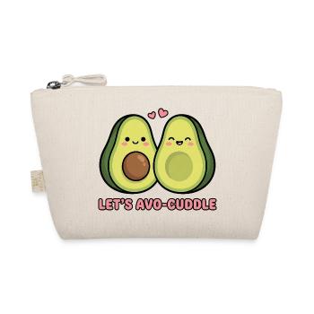 Let's Avo-Cuddle | Cute Avocado Couple Pun - Organic Pouch - nature - Front
