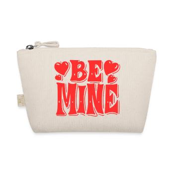 Be Mine Hearts Retro - Bio-Täschchen - Natur - Vorne