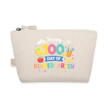 Day 100 Kindergarten Jubilation - Organic Pouch - nature - Front