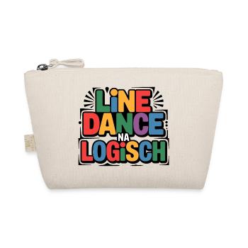 LineDance Na Logisch Bunte Typo - Organic Pouch - nature - Front