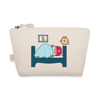 Bedtime Duck Sleepy Cartoon Scene - Organic Pouch - nature - Front