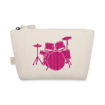 Graphisme de l’amateur de musique du set de batterie rose - Trousse biologique - nature - Devant