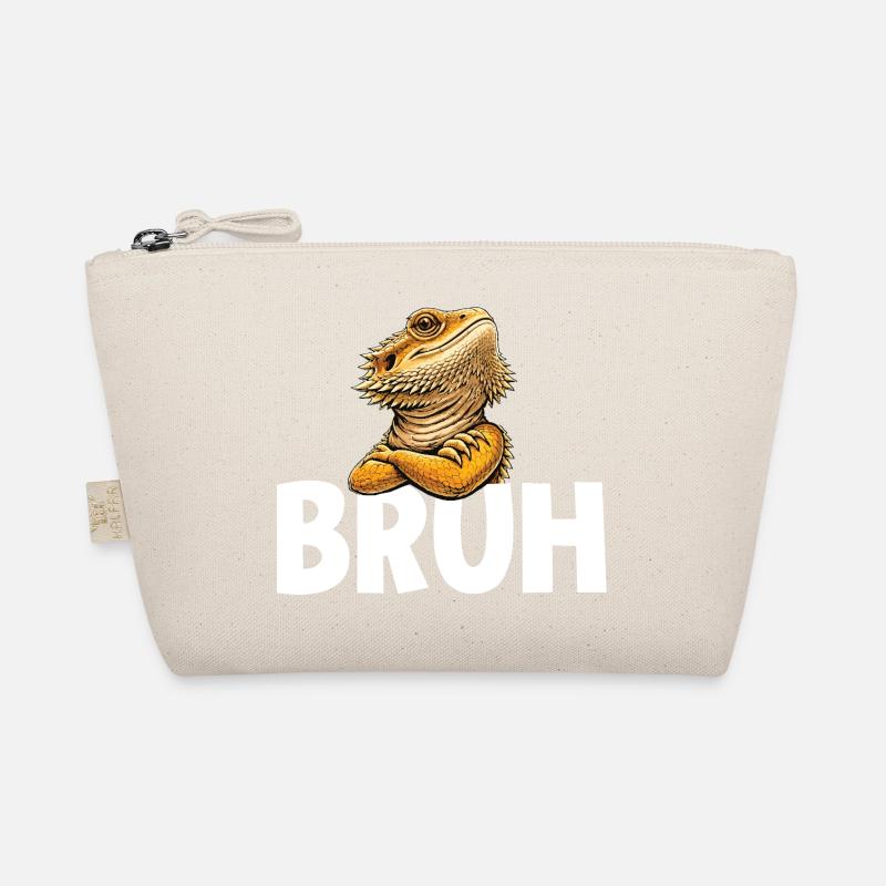 Bruh Pogona Bartagame lustiges Meme - Bio-Täschchen - Natur