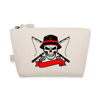 Skull Angler Crest Banner - Organic Pouch - nature - Front
