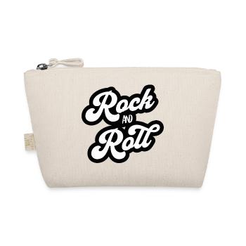 Rock and Roll Vintage Script - Organic Pouch - nature - Front