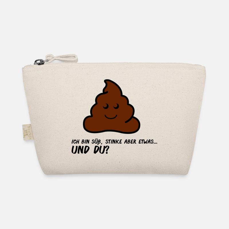Friendly Poo AA Comic Face Organic Pouch