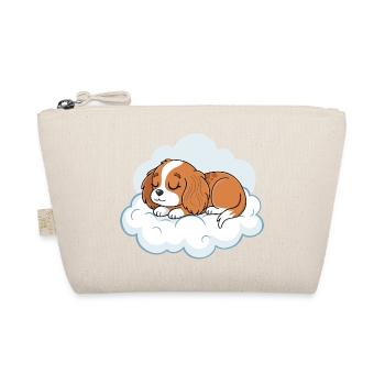 Dreamy Puppy on Cloud - Organic Pouch - nature - Front